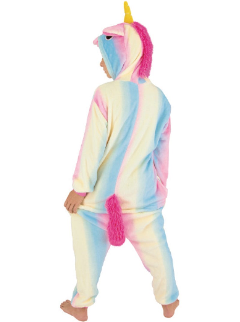 Costume kigurumi licorne arc en ciel  7-9 ans Bleu - Kiabi