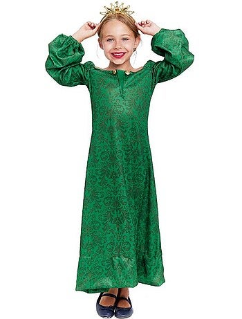 Costume médiéval imprimé pour dame