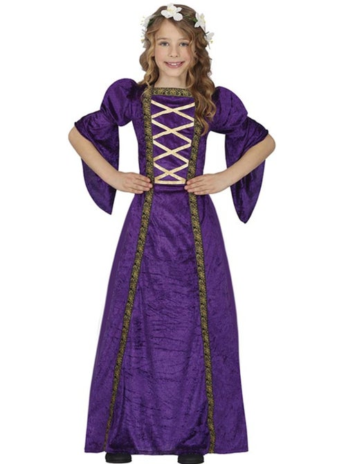 Costume médiéval violet de dame - Kiabi