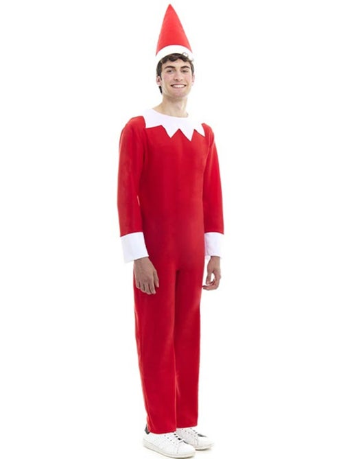 Costume ou justaucorps d'elfe coquin de Noël avec chapeau - Kiabi