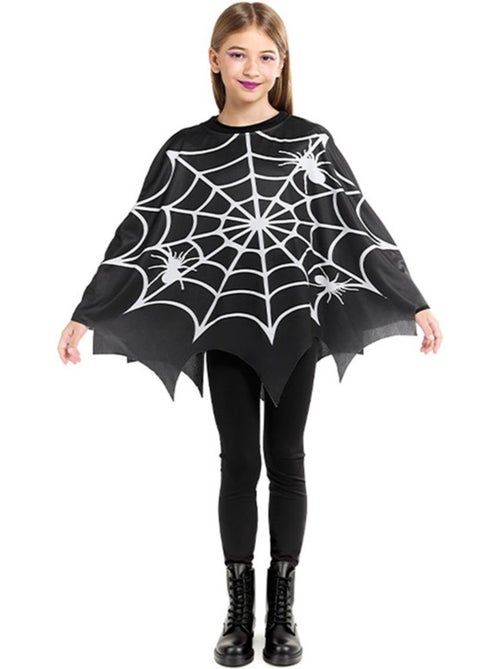 Costume ou poncho d'araignée effrayante - Kiabi