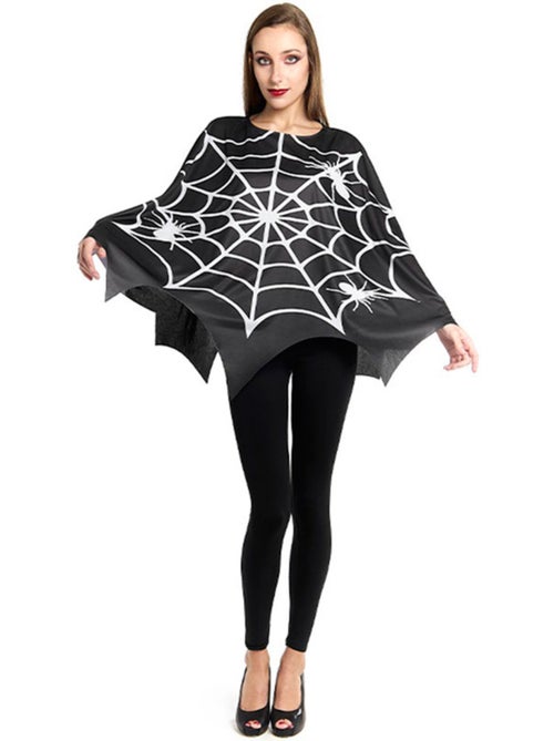 Costume ou poncho d'araignée effrayante - Kiabi