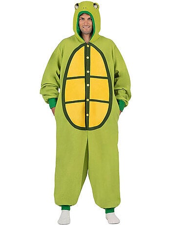 Costume ou pyjama de tortue avec capuche et queue