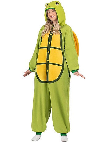 Costume ou pyjama de tortue avec capuche et queue