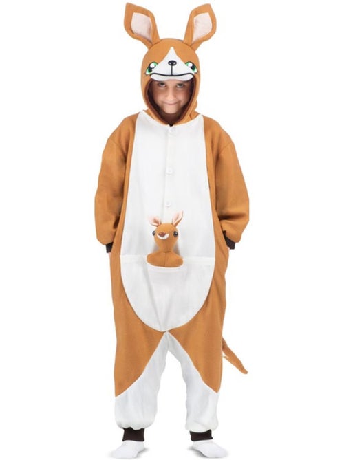 Costume ou pyjama kangourou avec capuche et peluche - Kiabi