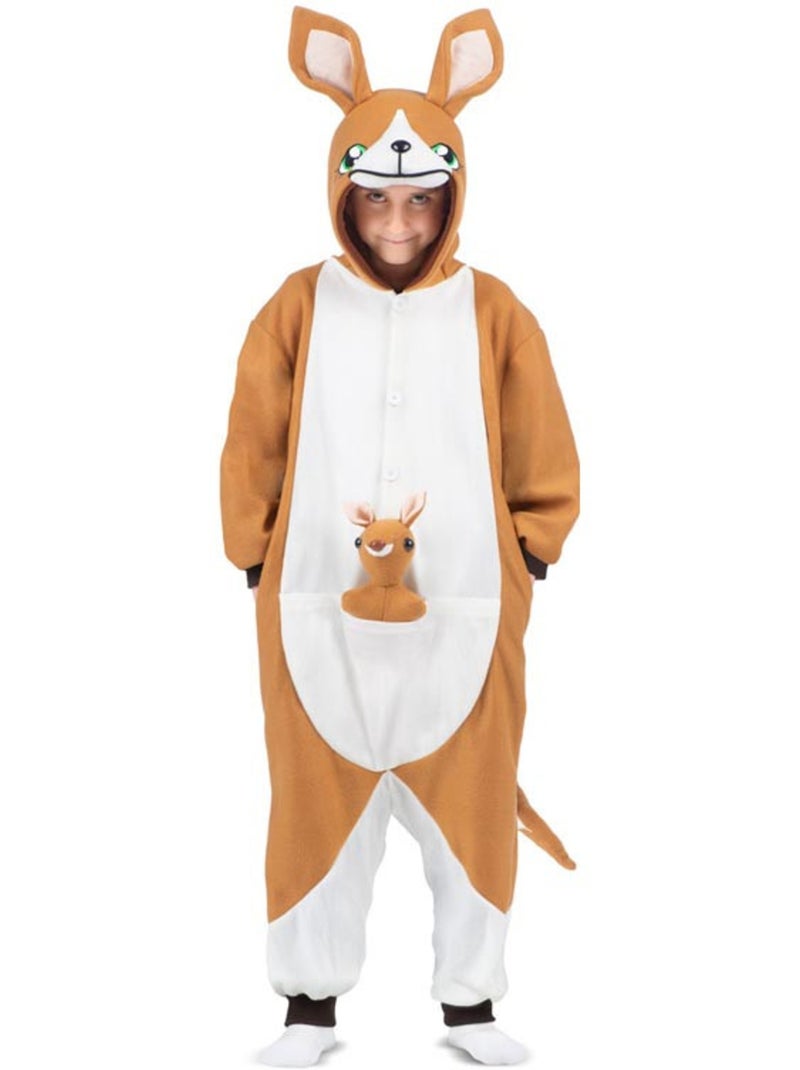 Costume ou pyjama kangourou avec capuche et peluche Multicolore - Kiabi