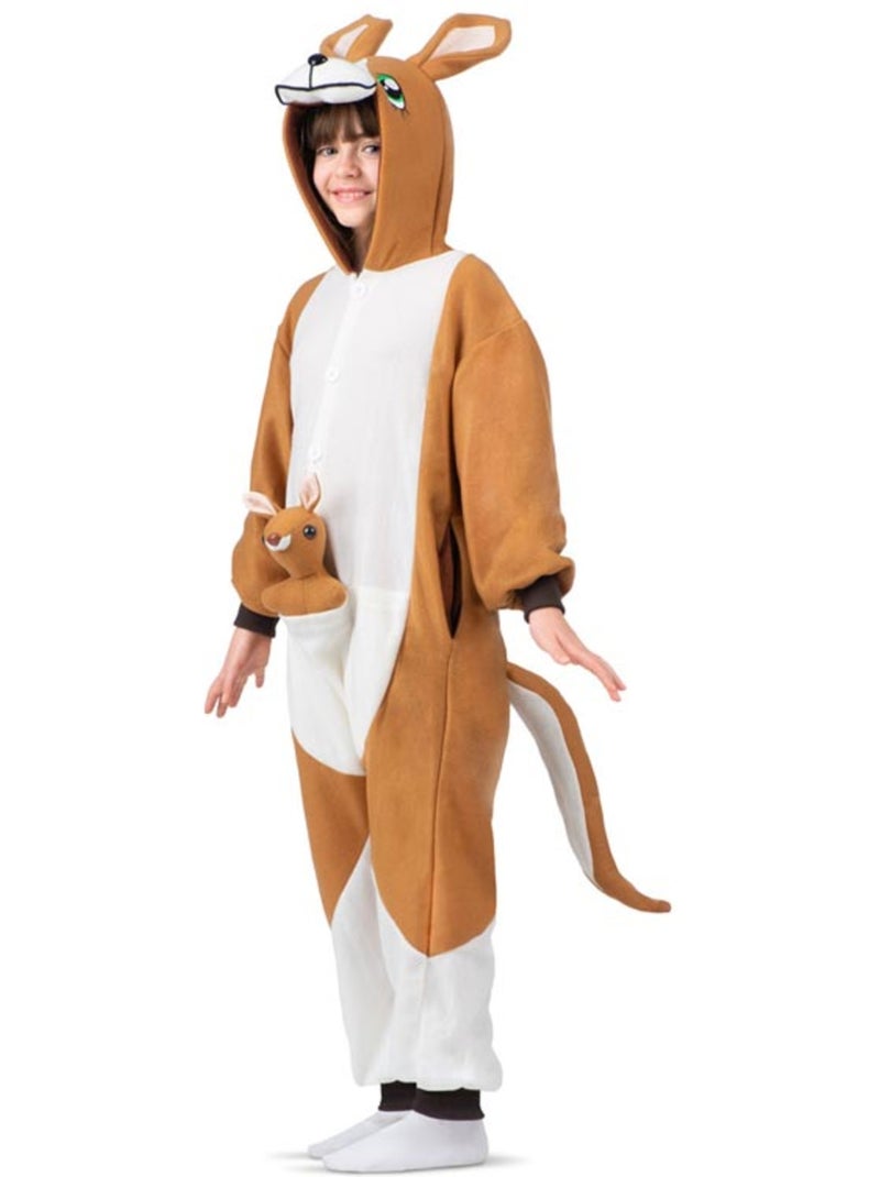 Costume ou pyjama kangourou avec capuche et peluche Multicolore - Kiabi