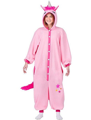 Costume ou pyjama licorne à capuche