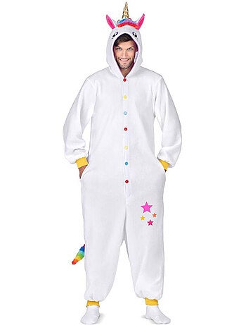 Costume ou pyjama licorne à capuche