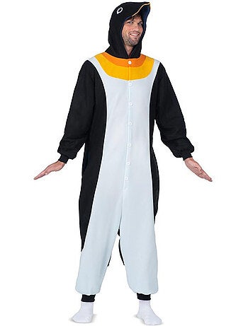 Costume ou pyjama pingouin avec capuche