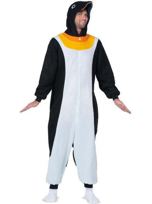 Costume ou pyjama pingouin avec capuche - Kiabi