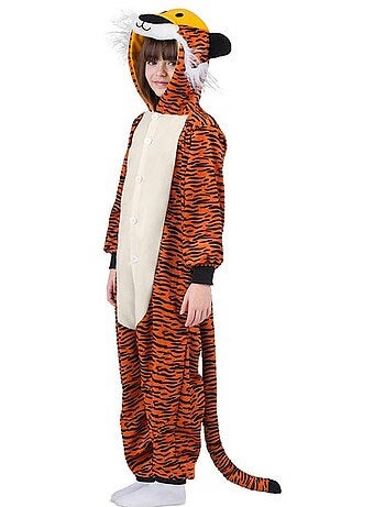 Costume ou pyjama tigre noir avec capuche