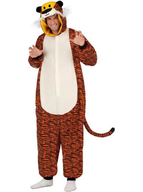 Costume ou pyjama tigre noir avec capuche - Kiabi