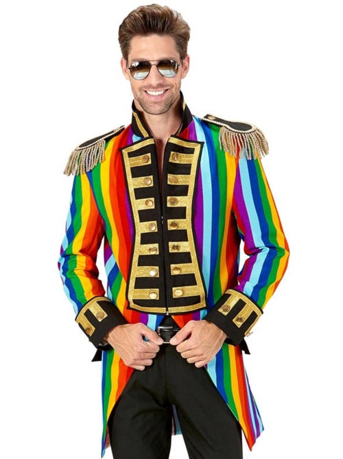 Costume ou queue-de-pie à rayures arc-en-ciel - Kiabi