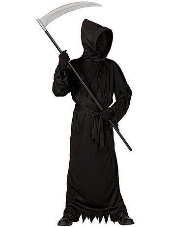 Costume ou robe de la Faucheuse avec masque