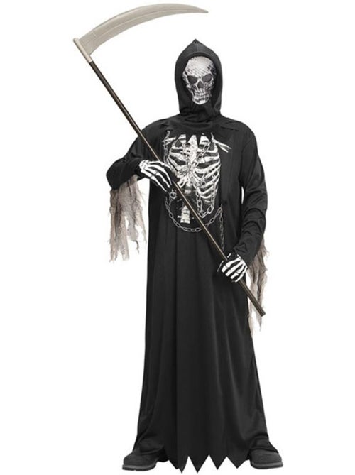 Costume ou robe de mort à capuche avec masque - Kiabi