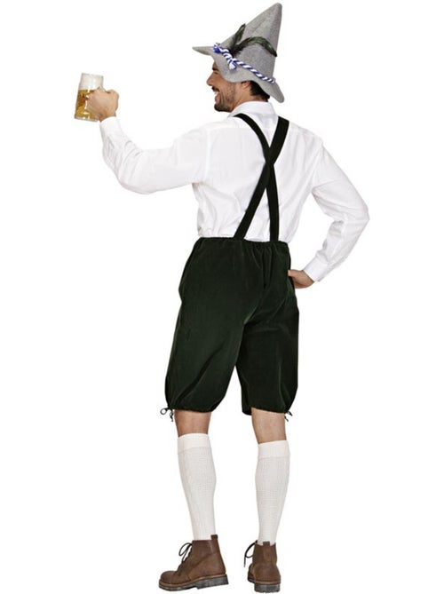 Costume ou salopette bavaroise en lederhosen foncé - Kiabi