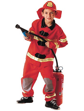 Costume pompier us 7 - 9 ans