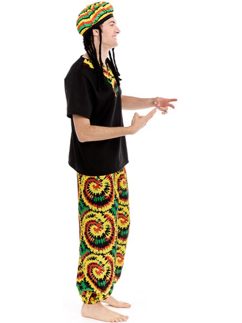 Costume rastafari jamaïcain Multicolore - Kiabi