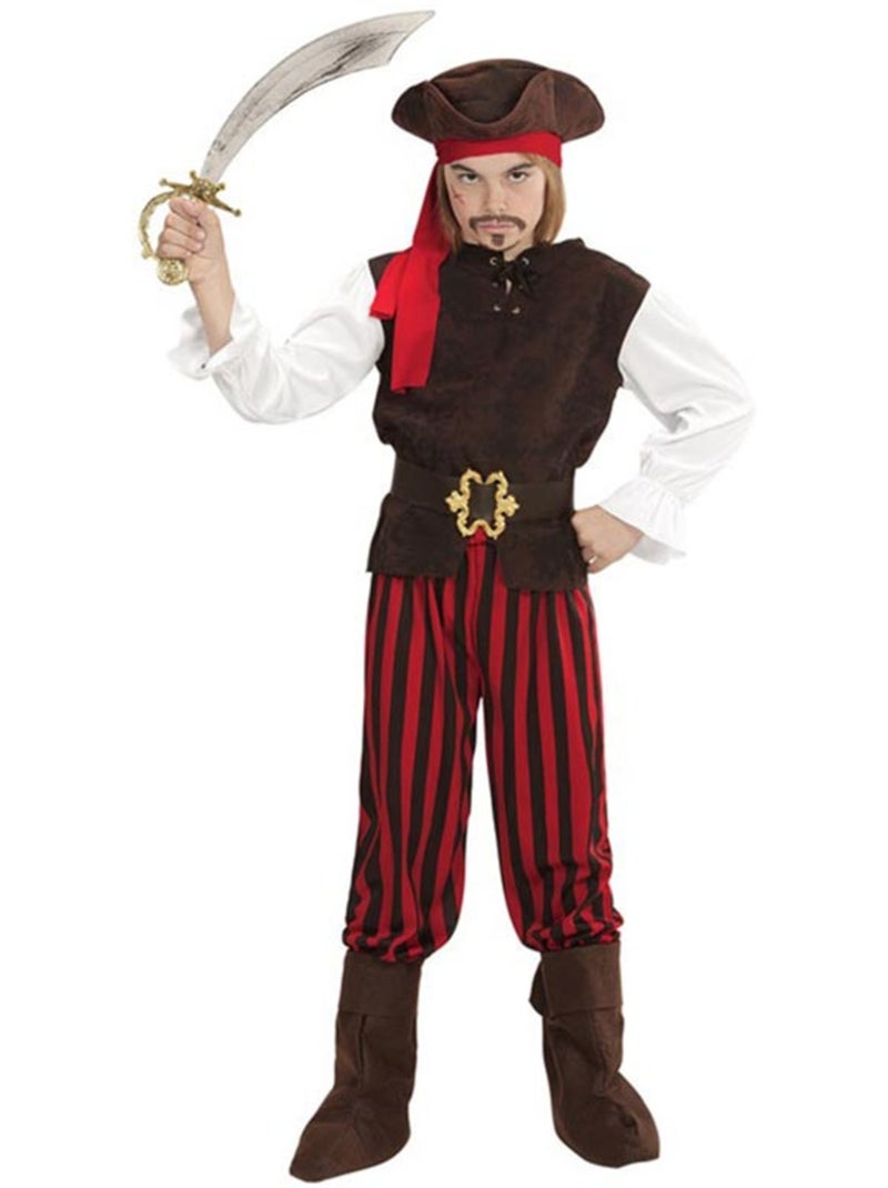 Costume rayé de pirate des Caraïbes Multicolore - Kiabi