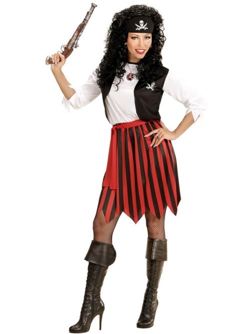 Costume rayé de pirate des Caraïbes - Kiabi