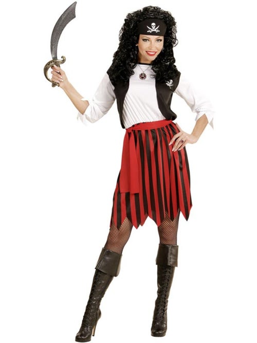 Costume rayé de pirate des Caraïbes - Kiabi