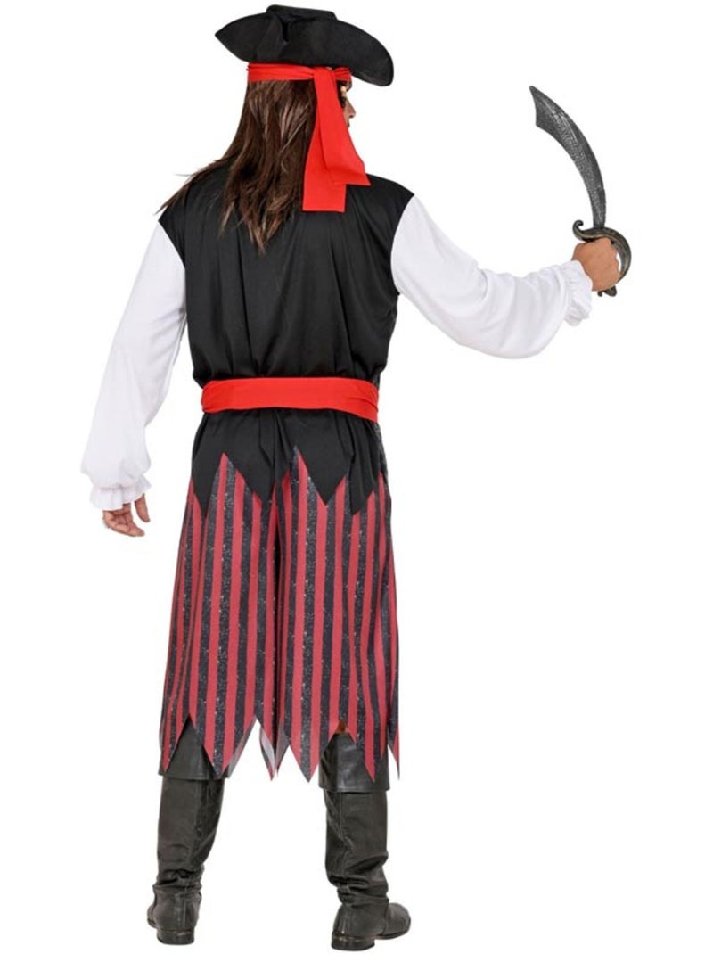 Costume rayé de pirate des Caraïbes Multicolore - Kiabi