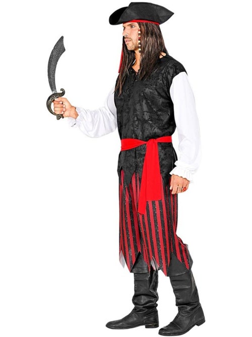 Costume rayé de pirate des Caraïbes - Kiabi
