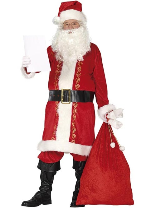 Costume traditionnel de Père Noël avec chapeau - Kiabi