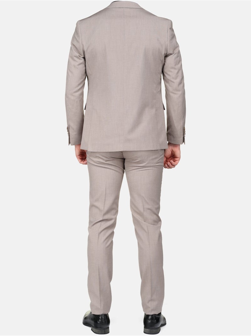 Costume trois pièces Taupe - Kiabi