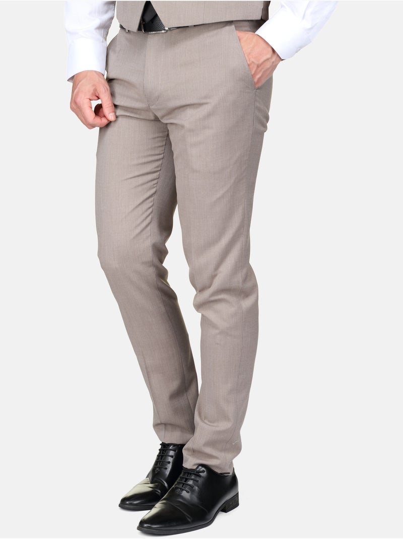 Costume trois pièces Taupe - Kiabi