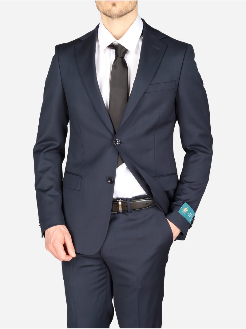 Costume uni prestige 2 pièces - Leader Mode Bleu - Kiabi