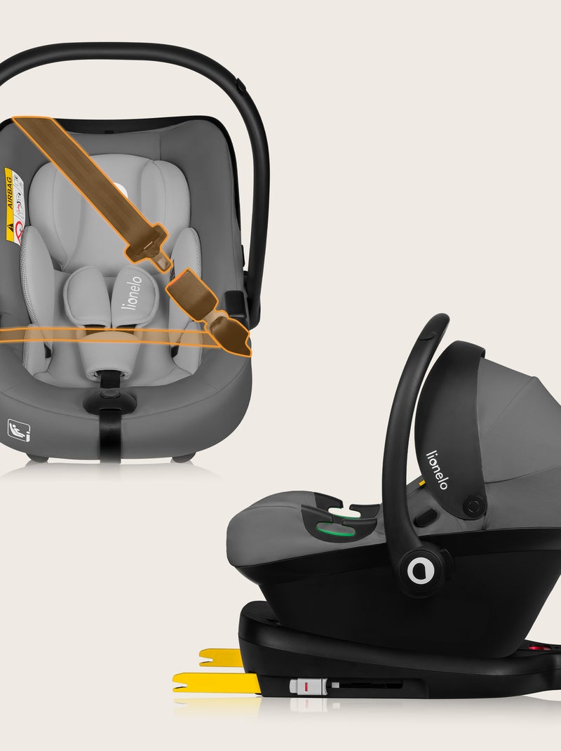 Cosy LIONELO Lemmy i-Size - 40-87 cm - De 0 à 13 Kg - Groupe 0+ Gris - Kiabi