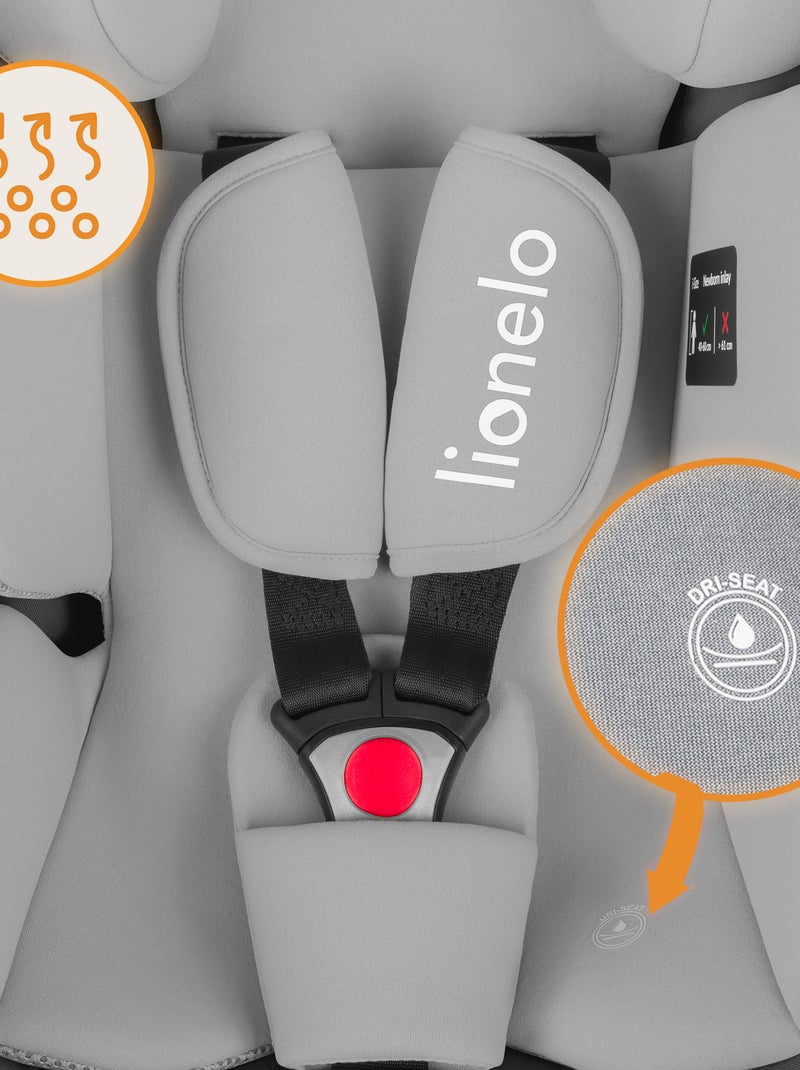 Cosy LIONELO Lemmy i-Size - 40-87 cm - De 0 à 13 Kg - Groupe 0+ Gris - Kiabi