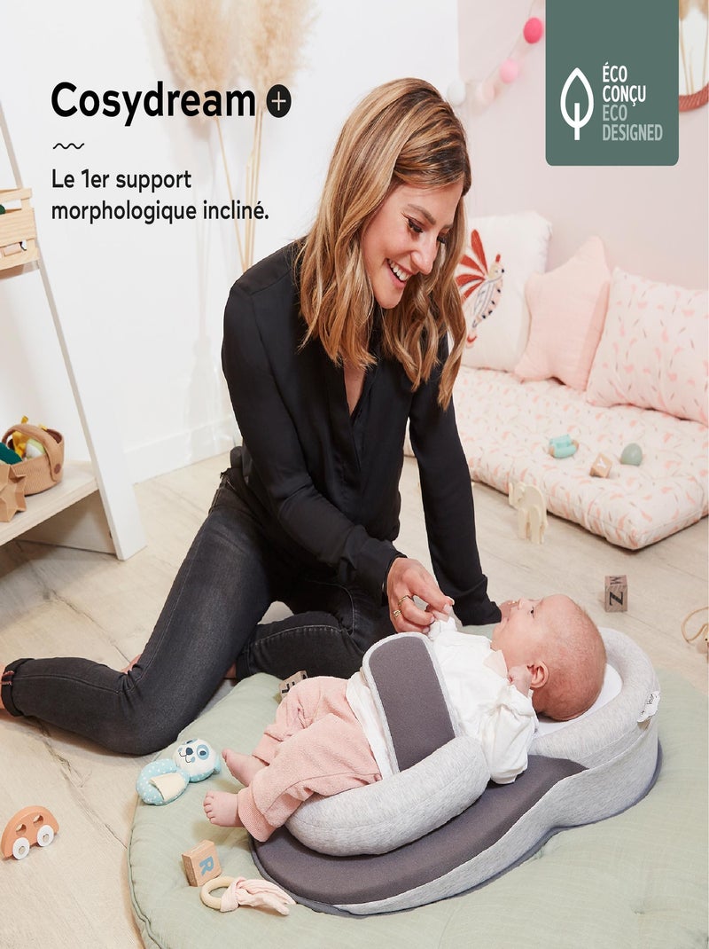 Cosydream(+) Réducteur de lit Nouveau-né, Support Morphologique Incliné 'Babymoov' Gris - Kiabi