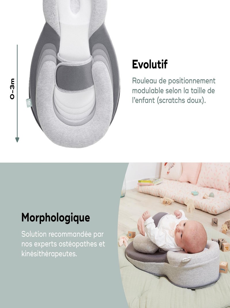 Cosydream(+) Réducteur de lit Nouveau-né, Support Morphologique Incliné 'Babymoov' Gris - Kiabi