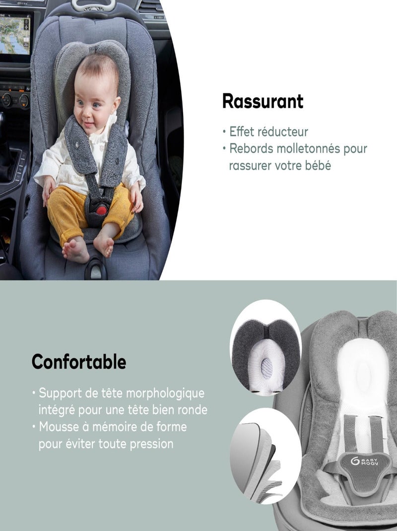 Cosymorpho Smokey Coussin Réducteur Universel pour Bébé 'Babymoov' Gris foncé - Kiabi