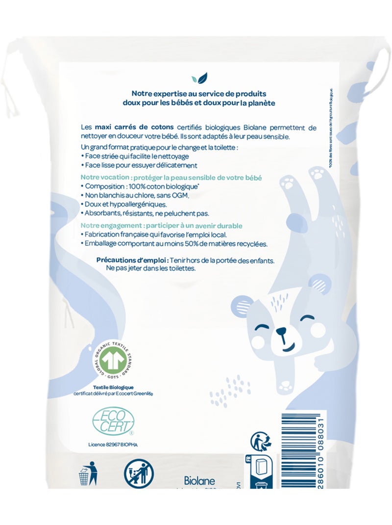 Cotons douceur 100% bio biolane Multicolore - Kiabi