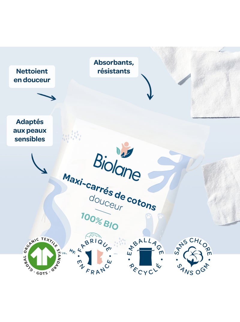 Cotons douceur 100% bio biolane Multicolore - Kiabi