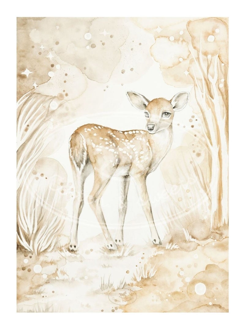 Cotton&Sweets - Affiche Lovely Friends Ecru - Kiabi