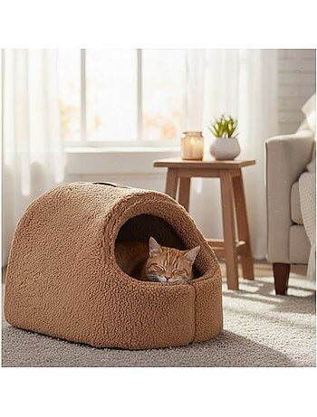 Couchage en peluche pour chat felpa