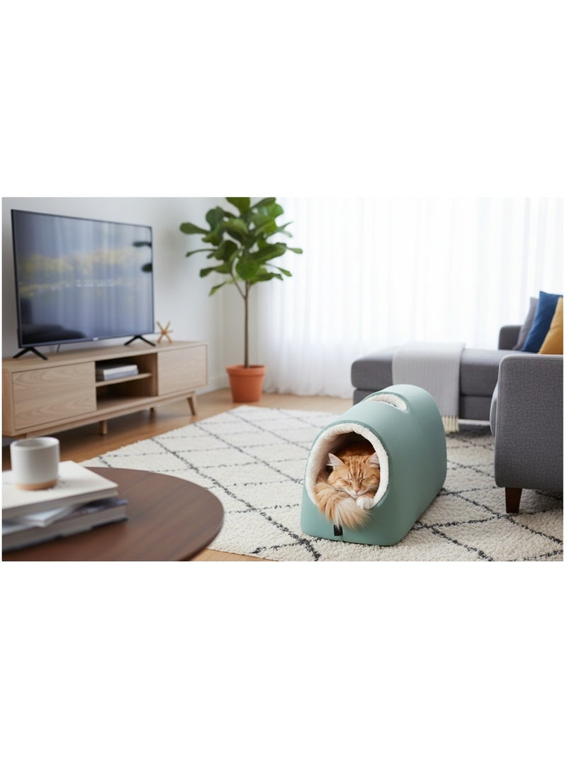 Couchage en Tunnel pour chat Vert - Kiabi