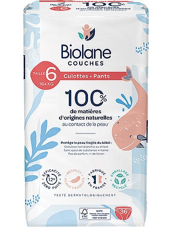 Couches culottes écologiques taille 6 16+kg - 36 couches