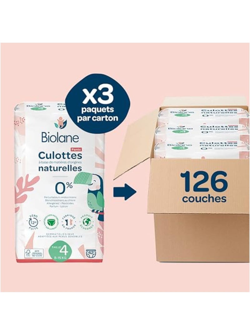 Couches culottes taille 4 (3 paquets - 126 couches) N/A - Kiabi