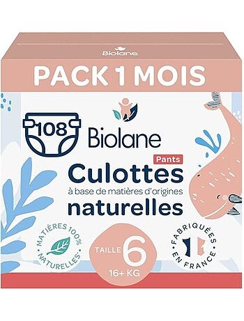 Couches culottes taille 6 (3 paquets - 108 couches)
