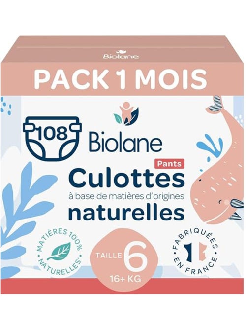 Couches culottes taille 6 (3 paquets - 108 couches) - Kiabi Couches culottes taille 6 (3 paquets - 108 couches) - Kiabi