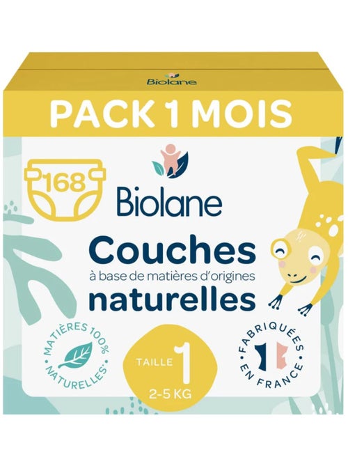 Couches taille 1 (6 paquets - 168 couches) - Kiabi Couches taille 1 (6 paquets - 168 couches) - Kiabi