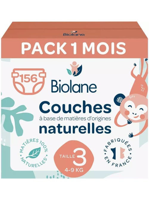 Couches taille 3 (3 paquets - 156 couches) - Kiabi Couches taille 3 (3 paquets - 156 couches) - Kiabi