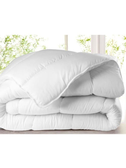 Couette - blanc - 220 x 240 cm - tempérée - 300g/m² - polyester siliconé - Kiabi