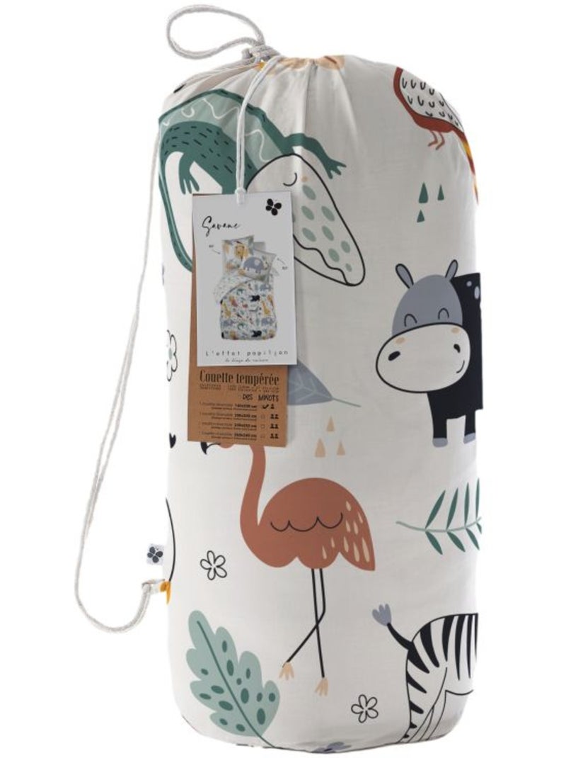 Couette - L'effet papillon - 100 % Coton 57 Fils/cm² Blanc - Kiabi